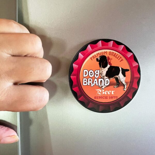 Dog Brand Beer Magnet - Image 2