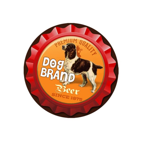 Dog Brand Beer Magnet