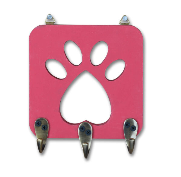 Paw Leash Hanger (Red Color)