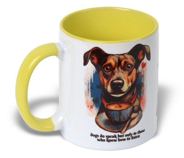 Hope & Dreams Coffee Mug (Yellow), Cup of Joy, Tails of Love, Dog Love Inspired Design, Gift for Dog Lovers - Image 3