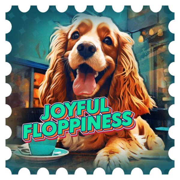 Joyful-Floppiness-Cocker--Magnet