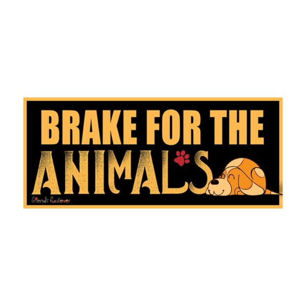 Brake for the Animals Sticker