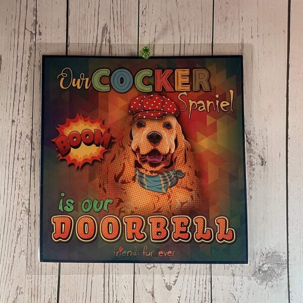 Cocker Spaniel Doorsign