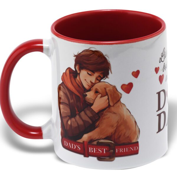 Dog Dad Coffee Mug, Cup of Joy, Tails of Love, Dog Love Inspired Design, Gift for Dog Lovers