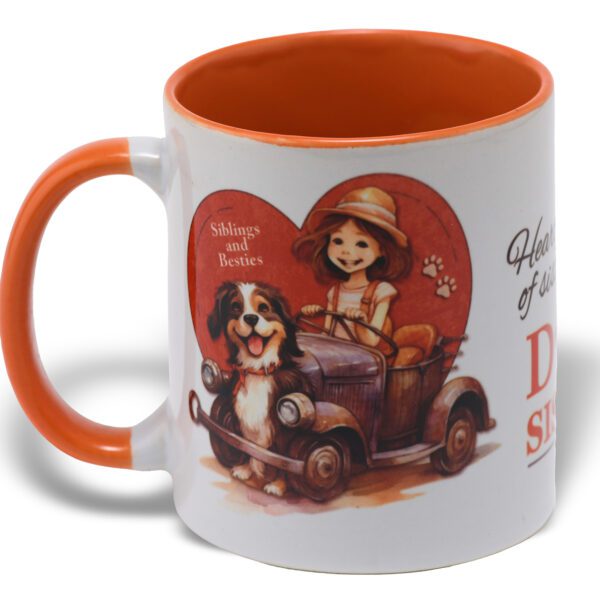 Dog Sister Coffee Mug, Cup of Joy, Tails of Love, Dog Love Inspired Design, Gift for Dog Lovers