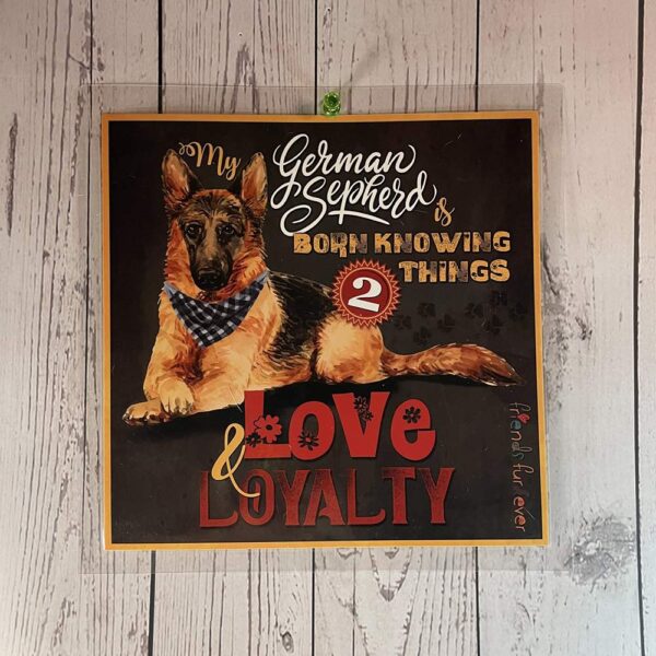 German Shepherd Doorsign