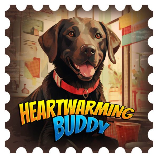 BLACK LABRADOR “Heartworming Buddy”