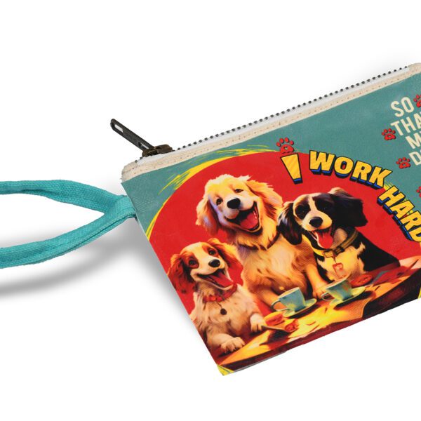 I work hard Zipper Pouch