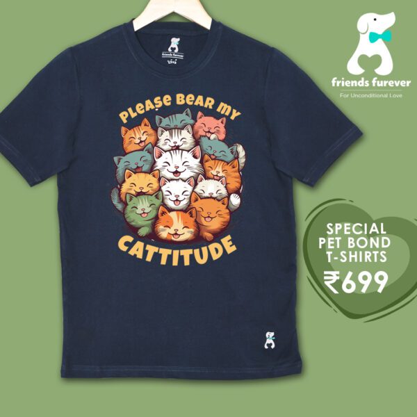 Please Bear My Cattitude! Cat Love T-shirt