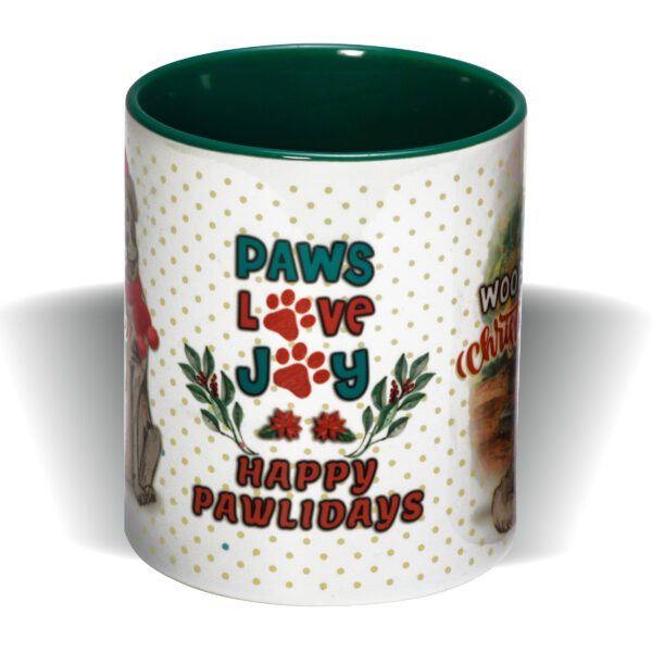 Paws Love Joy | Christmas Mugs | Green